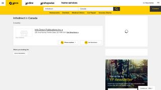 Infodirect in Canada | YellowPages.ca™