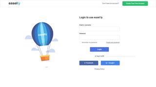 Login - easel.ly | create and share visual ideas using infographics