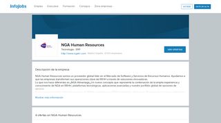 Ofertas de trabajo en NGA Human Resources - InfoJobs