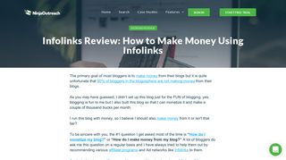 Infolinks Review: How to Make Money Using Infolinks - NinjaOutreach