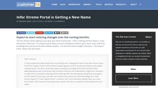 Infor Xtreme Portal is Getting a New Name | Customer FX