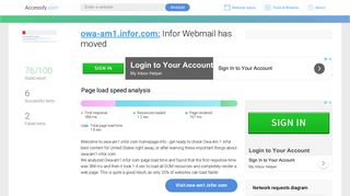 Access owa-am1.infor.com. Infor Webmail has moved