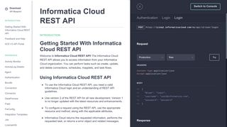 Informatica Cloud REST API · Apiary