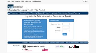 IGAF Log in to the Trial Information Governance Toolkit - IG Toolkit