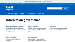 NHS England » Information governance