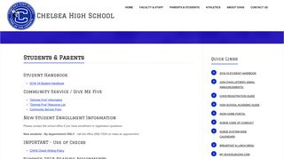Parent & Student Resources - CHHS - Shelby County Schools