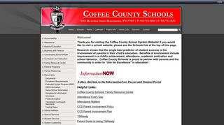 Welcome! | Parent Info | Welcome to Coffee County Schools