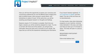 Project Implicit Research