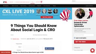 9 Things You Should Know About Social Login & CRO - ConversionXL