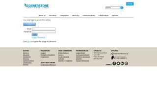 InfoSight Login - Cornerstone Credit Union League