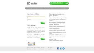 InfoSlips | Sign in to InfoSlips or register on the website