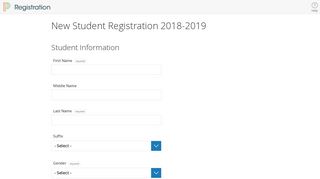 New Student Registration 2018-2019 - School Administrative Unit 06