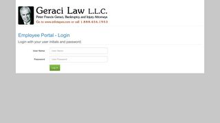 Geraci Law L.L.C :: Employee Login Portal