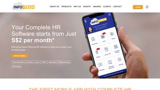 Infotech - HR Software Singapore | Just $2 / month | HR System