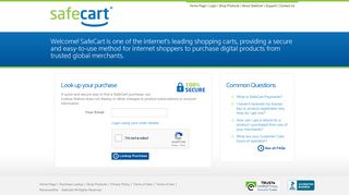 SafeCart: Home Page