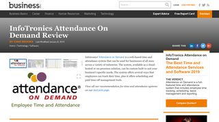 InfoTronics Attendance on Demand Review 2018 | Time and ...