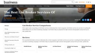 The Best List Broker Service Reviews of 2019 - Business.com