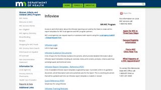 Infoview - Minnesota Department of Health