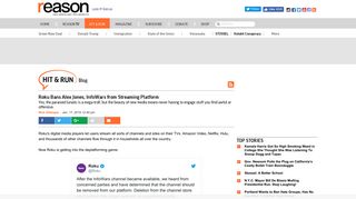 Roku Bans Alex Jones, InfoWars from Streaming Platform - Hit & Run ...