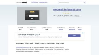 Webmail.infowest.com website. InfoWest Webmail :: Welcome to ...
