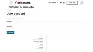 User account | Infoxchange (AU)