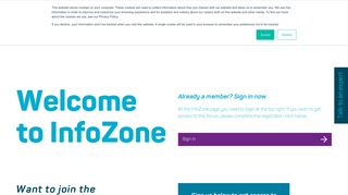 Welcome to InfoZone - Login and Sign-up - DigitalRoute