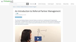 An Introduction to Referral Partner | Infusionsoft Pro