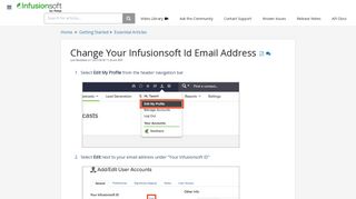 Change Your Infusionsoft Id Emai | Infusionsoft by Keap