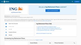 Ing Retirement Plans: Login, Bill Pay, Customer Service and Care ...
