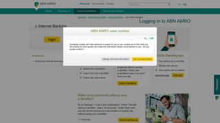 Logging in to ABN AMRO - Internet Banking - ABN AMRO