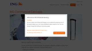 ING Commercial Card app | ING WB