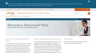 Workplace Retirement Plans | Voya Financial