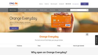 Everyday Bank Account - No ATM Fees – Orange Everyday - ING