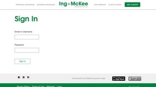 Sign In | Ing & McKee: Alberta Insurance Brokers