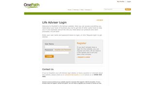 Life Adviser Login - OnePath