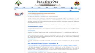 Exide Life Insurance Services - BangaloreOne
