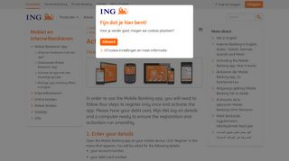 Activating in four steps - ING - Mobiel en internetbankieren