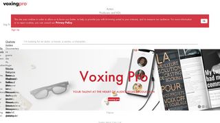 Voxing Pro: Voice over, casting, dubbing - 700 shades of voice