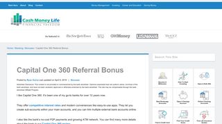 Capital One 360 Referral Bonus - Up to $100 Saving Account Bonus
