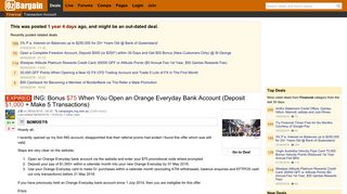 ING: Bonus $75 When You Open an Orange Everyday Bank Account ...
