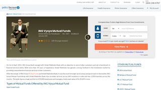ING Vysya Mutual Funds - PolicyBazaar