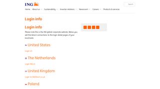 Login info | ING