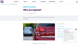 Ingenie Car Insurance & Contact Details | MoneySuperMarket