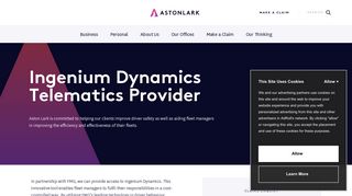 Ingenium Dynamics Telematics Provider | Aston Lark