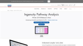 Ingenuity Pathway Analysis - QIAGEN Bioinformatics