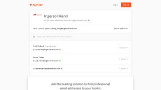 Ingersoll Rand - email addresses & email format • Hunter - Hunter.io