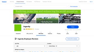 Working at Ingevity: Employee Reviews | Indeed.com