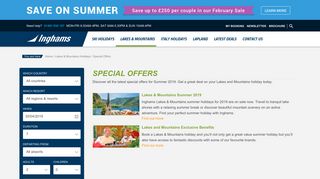 Special Offers | Lakes and Mountain Holiday Offers & Deals | Inghams