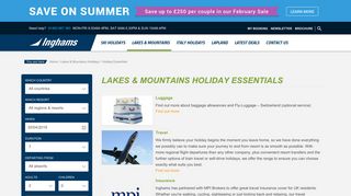 Lakes and Mountain Holiday Essentials | Inghams