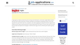 Ingles Application, Jobs & Careers Online - Job-Applications.com